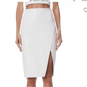 Alice + Olivia White Pencil Skirt